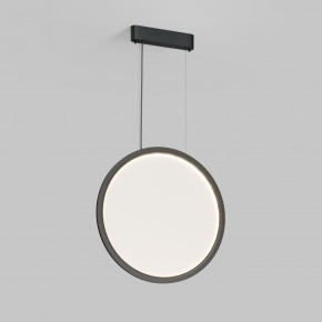 DK6606-BK Подвесной вертикальный светильник Veil со светодиодом H1700 d600 220V 48W 3000-6000K IP20 черный алюминий в Александровском - alexsandrovskoe.ok-mebel.com | фото