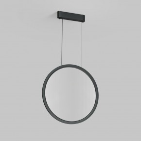 DK6606-BK Подвесной вертикальный светильник Veil со светодиодом H1700 d600 220V 48W 3000-6000K IP20 черный алюминий в Александровском - alexsandrovskoe.ok-mebel.com | фото 2