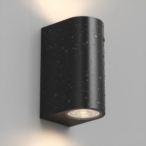 DK9791-BK Настенный уличный светильник NARVIK, IP44, 2хGU10 LED, до 15 Вт, черный, алюминий в Александровском - alexsandrovskoe.ok-mebel.com | фото 3