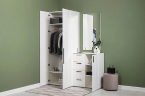 ЭЙР прихожая (модульная) Белый Шагрень в Александровском - alexsandrovskoe.ok-mebel.com | фото 24