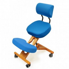 Коленный стул со спинкой Smartstool KW02В + Чехлы в Александровском - alexsandrovskoe.ok-mebel.com | фото 2