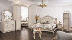 Комод 4 ящика Патрисия (крем) в Александровском - alexsandrovskoe.ok-mebel.com | фото 4