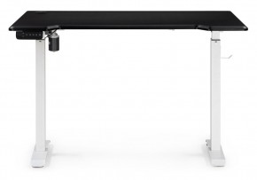 Компьютерный стол Маркос с механизмом подъема 120х75х75 черная шагрень / белый в Александровском - alexsandrovskoe.ok-mebel.com | фото 4