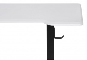 Компьютерный стол Маркос с механизмом подъема 140х80х75 белая шагрень / черный в Александровском - alexsandrovskoe.ok-mebel.com | фото 6