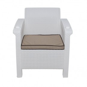 Комплект уличной мебели Yalta Premium Terrace Set (Ялта) белый (+подушки под спину) в Александровском - alexsandrovskoe.ok-mebel.com | фото 6
