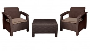 Комплект уличной мебели Yalta Premium Terrace Set (Ялта) шоколадый (+подушки под спину) в Александровском - alexsandrovskoe.ok-mebel.com | фото 8