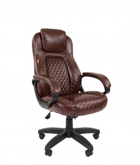 Кресло для руководителя  CHAIRMAN 432 (Экокожа коричневая) в Александровском - alexsandrovskoe.ok-mebel.com | фото