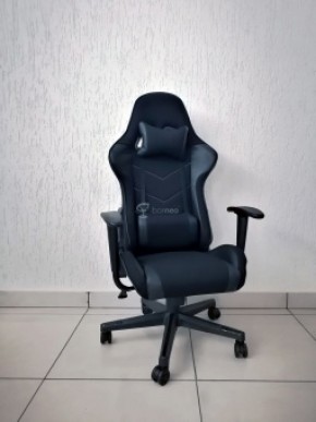 Кресло геймерское Barneo K-50 (черная сетка черные вставки) в Александровском - alexsandrovskoe.ok-mebel.com | фото