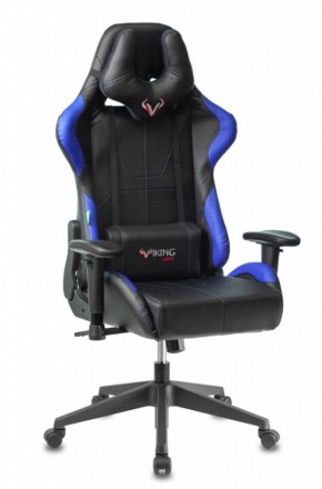 Кресло игровое Бюрократ VIKING 5 AERO BLUE черный/синий в Александровском - alexsandrovskoe.ok-mebel.com | фото