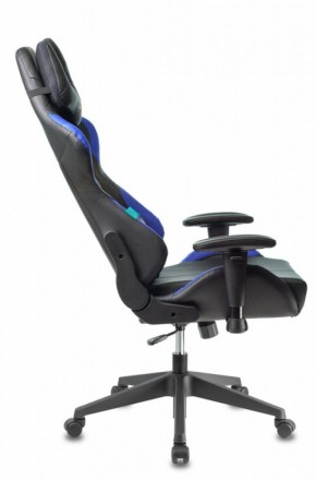 Кресло игровое Бюрократ VIKING 5 AERO BLUE черный/синий в Александровском - alexsandrovskoe.ok-mebel.com | фото 2