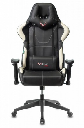 Кресло игровое Бюрократ VIKING 5 AERO WHITE черный/белый в Александровском - alexsandrovskoe.ok-mebel.com | фото 3