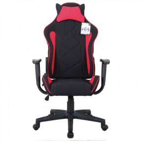 Кресло компьютерное BRABIX GT Racer GM-101 + подушка (ткань) черное/красное (531820) в Александровском - alexsandrovskoe.ok-mebel.com | фото 3