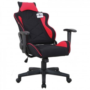 Кресло компьютерное BRABIX GT Racer GM-101 + подушка (ткань) черное/красное (531820) в Александровском - alexsandrovskoe.ok-mebel.com | фото 4
