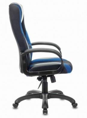 Кресло компьютерное BRABIX PREMIUM "Rapid GM-102" (экокожа/ткань, черное/синее) 532106 в Александровском - alexsandrovskoe.ok-mebel.com | фото 3