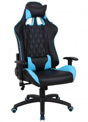 Кресло компьютерное BRABIX "GT Master GM-110" (черное/голубое) 531928 в Александровском - alexsandrovskoe.ok-mebel.com | фото