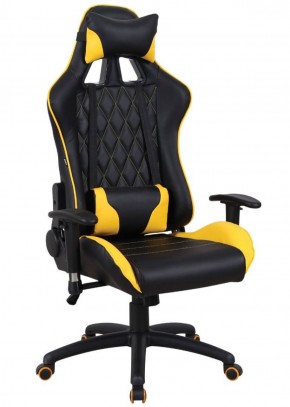 Кресло компьютерное BRABIX "GT Master GM-110" (черное/желтое) 531927 в Александровском - alexsandrovskoe.ok-mebel.com | фото