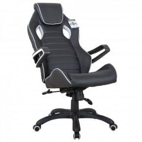 Кресло компьютерное BRABIX Techno Pro GM-003 (экокожа черное/серое, вставки серые) 531814 в Александровском - alexsandrovskoe.ok-mebel.com | фото 4