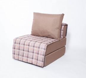 Кресло-кровать бескаркасное Харви (коричневый-квадро беж) в Александровском - alexsandrovskoe.ok-mebel.com | фото