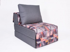 Кресло-кровать бескаркасное Харви (серый-сноу манго) в Александровском - alexsandrovskoe.ok-mebel.com | фото