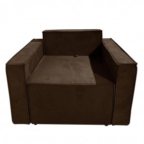 Кресло-кровать Принц КК1-ВК (велюр коричневый) в Александровском - alexsandrovskoe.ok-mebel.com | фото 1