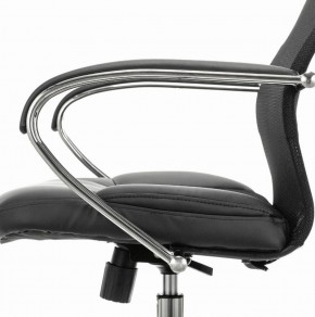Кресло офисное BRABIX PREMIUM "Stalker EX-608 CH" (хром, ткань-сетка/кожзам, черное) 532091 в Александровском - alexsandrovskoe.ok-mebel.com | фото 4