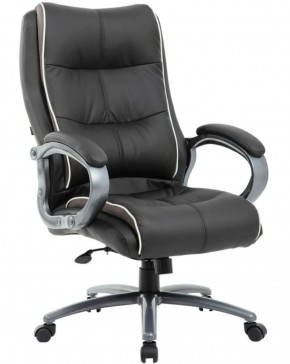 Кресло офисное BRABIX PREMIUM "Strong HD-009" (экокожа черная, ткань серая) 531945 в Александровском - alexsandrovskoe.ok-mebel.com | фото