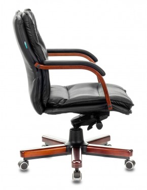 Кресло руководителя Бюрократ T-9927WALNUT-LOW/BL в Александровском - alexsandrovskoe.ok-mebel.com | фото 2