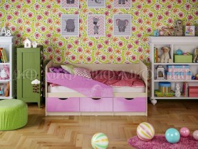 Кровать Бабочки (Сиреневый металлик) 1600 в Александровском - alexsandrovskoe.ok-mebel.com | фото
