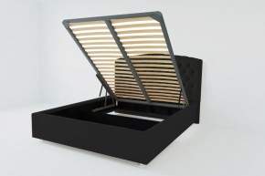 Кровать Берлин с ПМ 1200 (экокожа кольт ч) в Александровском - alexsandrovskoe.ok-mebel.com | фото