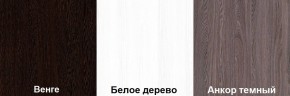 Кровать-чердак Пионер 1 (800*1900) Ирис/Белое дерево, Анкор темный, Венге в Александровском - alexsandrovskoe.ok-mebel.com | фото 2