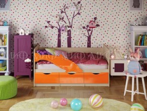 ДЕЛЬФИН-1 Кровать 1800 (Оранжевый металлик) в Александровском - alexsandrovskoe.ok-mebel.com | фото