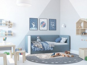 Кровать-диван Leonardo 160*70 (Голубой) + боковина в Александровском - alexsandrovskoe.ok-mebel.com | фото 5