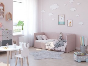 Кровать-диван Leonardo 160*70 (Розовый) + боковина в Александровском - alexsandrovskoe.ok-mebel.com | фото 5