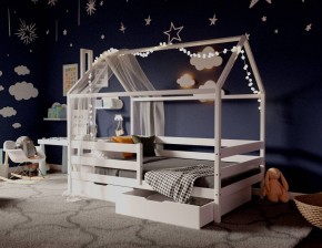 Кровать-домик 80*190 Белый в Александровском - alexsandrovskoe.ok-mebel.com | фото