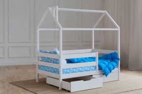 Кровать-домик 80*190 Белый в Александровском - alexsandrovskoe.ok-mebel.com | фото 4