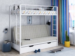Кровать двухъярусная с диваном "Мадлен-ЯЯ" с ящиками в Александровском - alexsandrovskoe.ok-mebel.com | фото 1