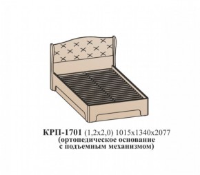 Кровать ЭЙМИ с подъемным механизмом КРП-1701 Гикори джексон (1200х2000) в Александровском - alexsandrovskoe.ok-mebel.com | фото