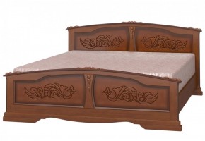 ЕЛЕНА Кровать из массива 1800 (Орех) в Александровском - alexsandrovskoe.ok-mebel.com | фото