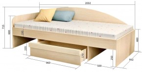 Кровать Изгиб в Александровском - alexsandrovskoe.ok-mebel.com | фото 2