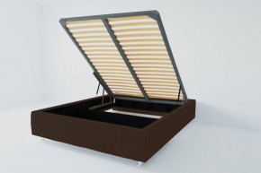 Кровать Подиум с ПМ 800 (экокожа коричневая) в Александровском - alexsandrovskoe.ok-mebel.com | фото