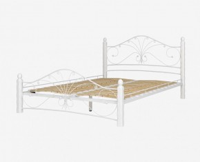 Кровать "Фортуна 1" КМД 2.01 Белая (1600*2000) (ножки-белые) с коваными элементами в Александровском - alexsandrovskoe.ok-mebel.com | фото 2