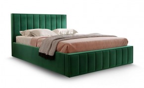 Кровать "Вена" 1600 СТАНДАРТ Вариант 1 Мора зеленый + бельевой ящик с кроватным основанием и подъемным механизмом в Александровском - alexsandrovskoe.ok-mebel.com | фото