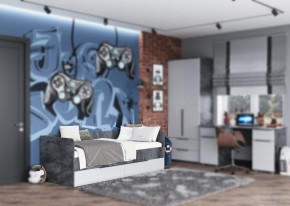Кровать с 2 ящиками "Лео" 800х2000 в Александровском - alexsandrovskoe.ok-mebel.com | фото 3
