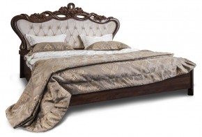 Кровать с мягким изголовьем Афина 1600 (караваджо) ламели в Александровском - alexsandrovskoe.ok-mebel.com | фото