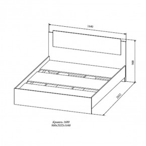 СОФИ СКР1600.1 Кровать 1600 в Александровском - alexsandrovskoe.ok-mebel.com | фото 2