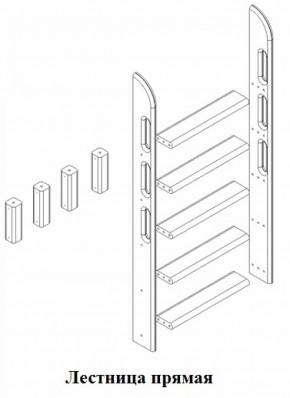 Кровать Сонечка 2-х ярусная (модульная) в Александровском - alexsandrovskoe.ok-mebel.com | фото 12