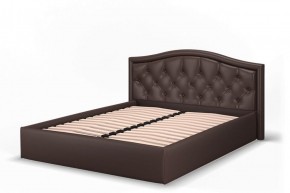 Кровать Стелла 1200 + Основание (Лесмо brown) коричневый в Александровском - alexsandrovskoe.ok-mebel.com | фото 3