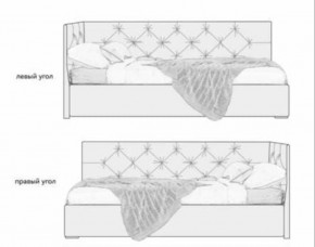 Кровать угловая Лилу интерьерная +основание/ПМ/бельевое дно (120х200) в Александровском - alexsandrovskoe.ok-mebel.com | фото 5