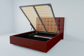 Кровать Венеция с ПМ 1200 (велюр бордо) в Александровском - alexsandrovskoe.ok-mebel.com | фото