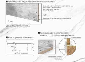 Кухонный фартук со столешницей (А-01) в едином стиле (3050 мм) в Александровском - alexsandrovskoe.ok-mebel.com | фото 7